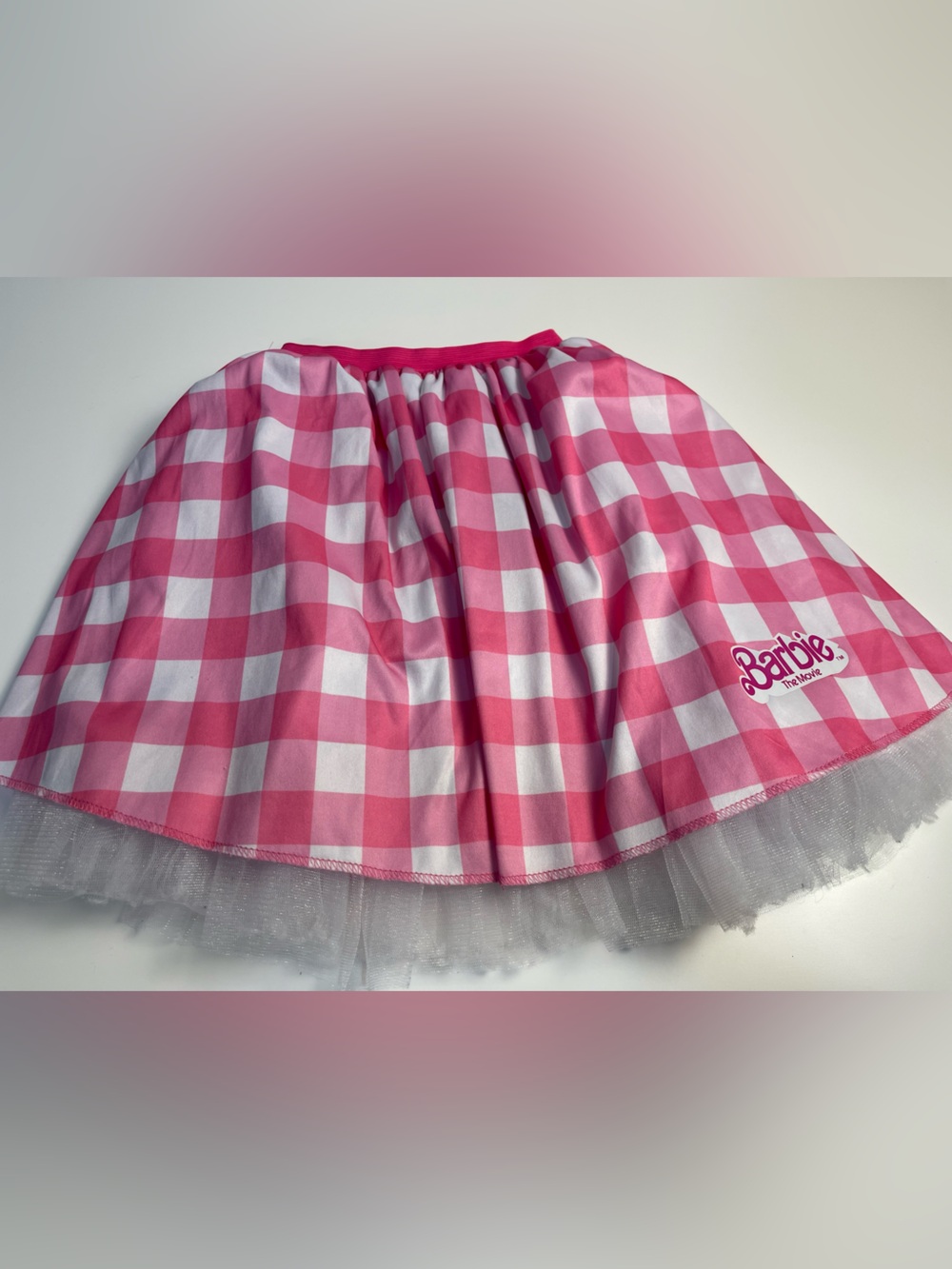 Barbie Hot Pink Elastic Waist Skirt Lining costume dress up play child medium